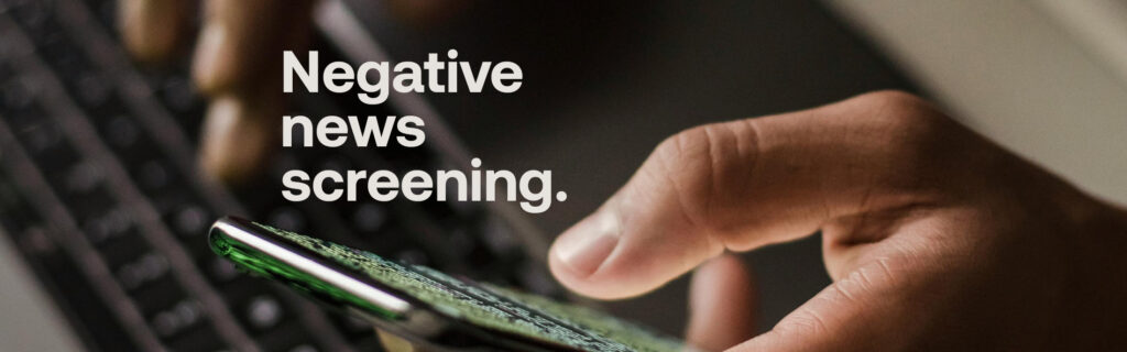 Negative news screening