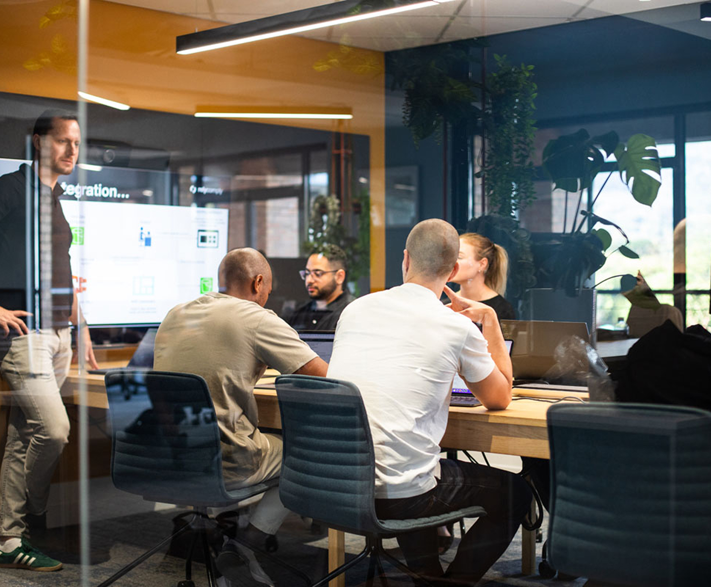 RelyComply Team meeting in boardroom