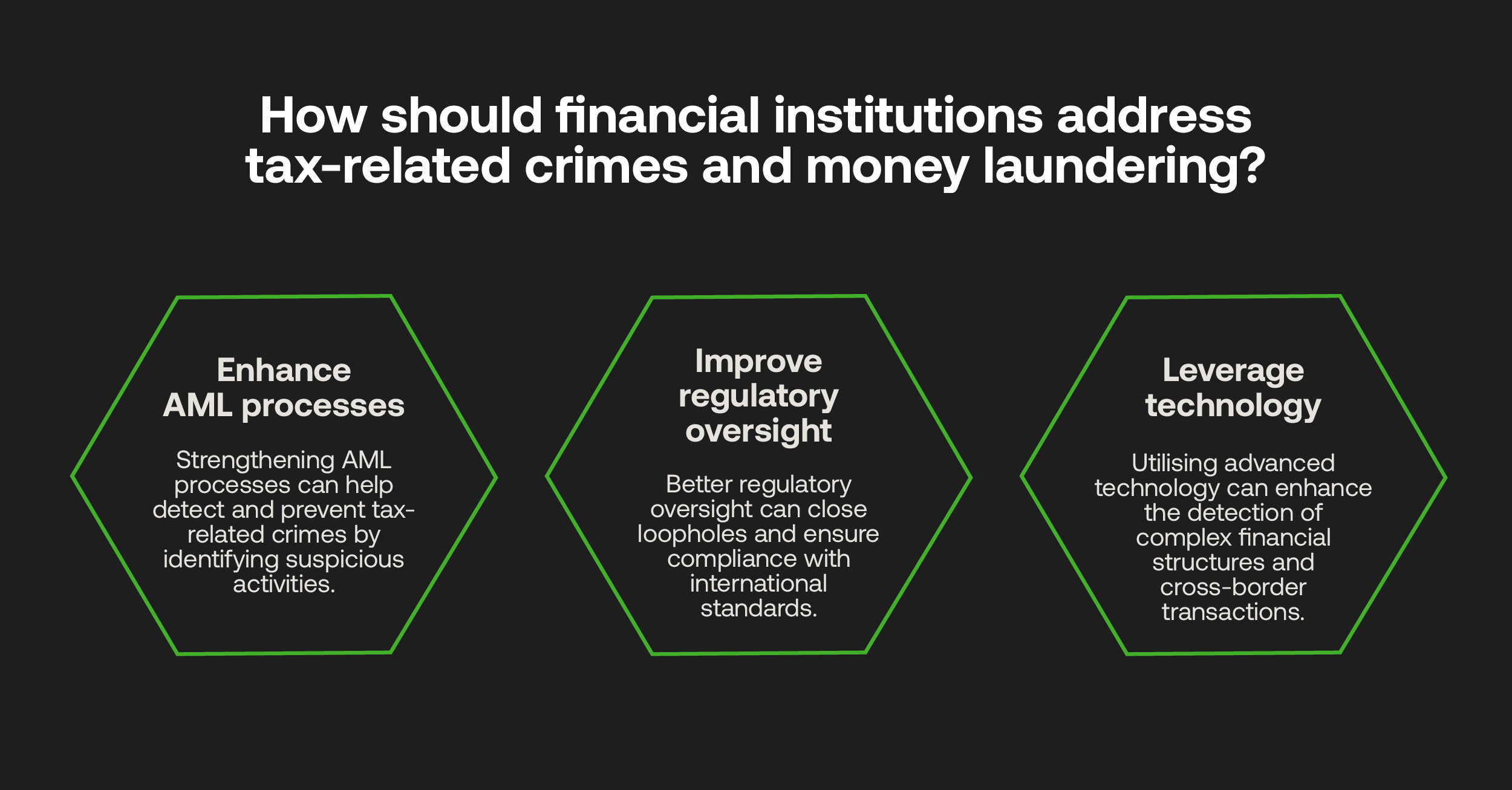 Addressing tax related crimes