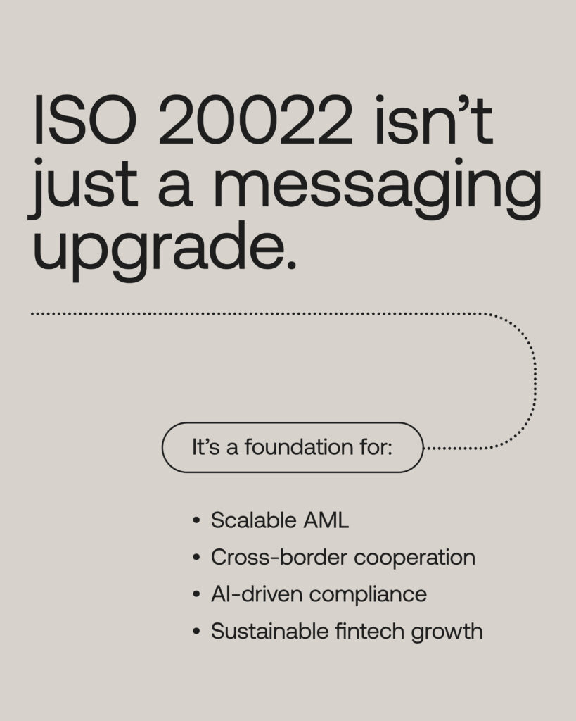 ISO 20022 AML compliance as a foundation for scalable AML