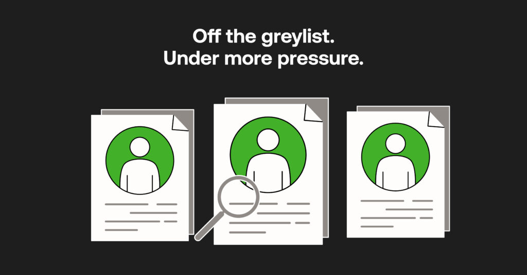 Changes since South Africa's removal from the greylist