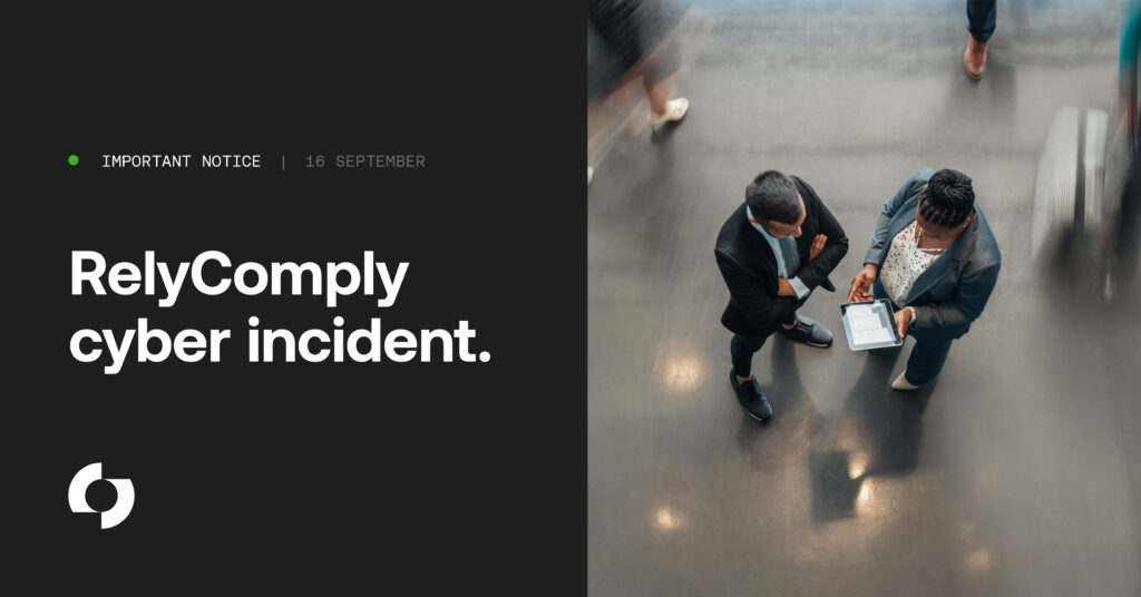 RelyComply cyber incident